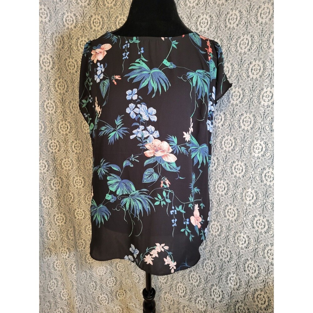 Philosophy Tropical Black Large L Blouse